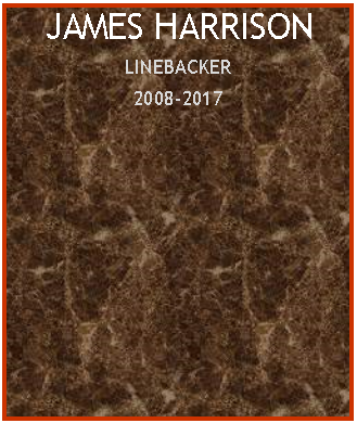 Text Box: JAMES HARRISONLINEBACKER2008-2017